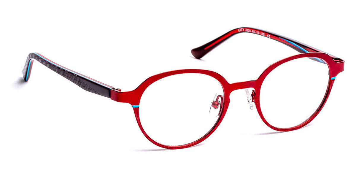 J.F. Rey® City JFR City 3520 45 - 3520 Burgundy/Blue Eyeglasses