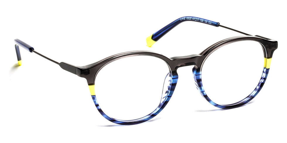 J.F. Rey® Like Kids JFR Like Kids 0525 47 - 0525 Black/Stripes Blue Eyeglasses