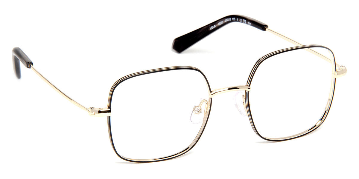 J.F. Rey® Lola Kids JFR Lola 0050 47 - 0050 Black/Shiny Gold Eyeglasses