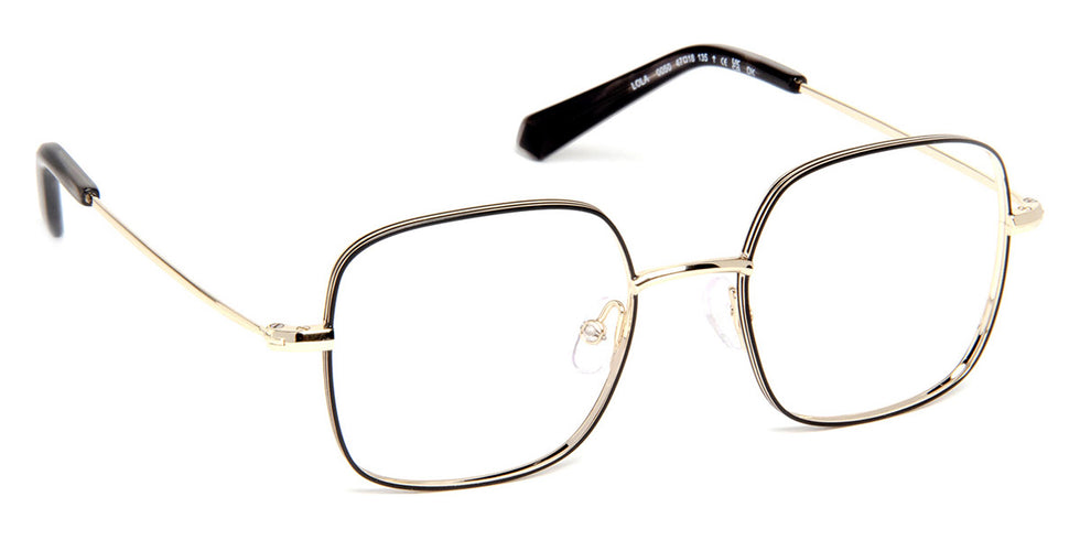 J.F. Rey® Lola Kids JFR Lola 0050 47 - 0050 Black/Shiny Gold Eyeglasses
