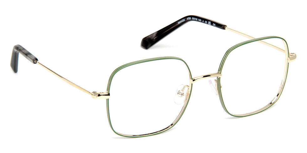 J.F. Rey® Manon JFR Manon 4750 50 - 4750 Green/Shiny Gold Eyeglasses