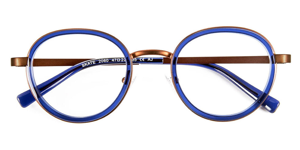 J.F. Rey® Skate JFR Skate 2060 47 - 2060 Blue/Copper Eyeglasses