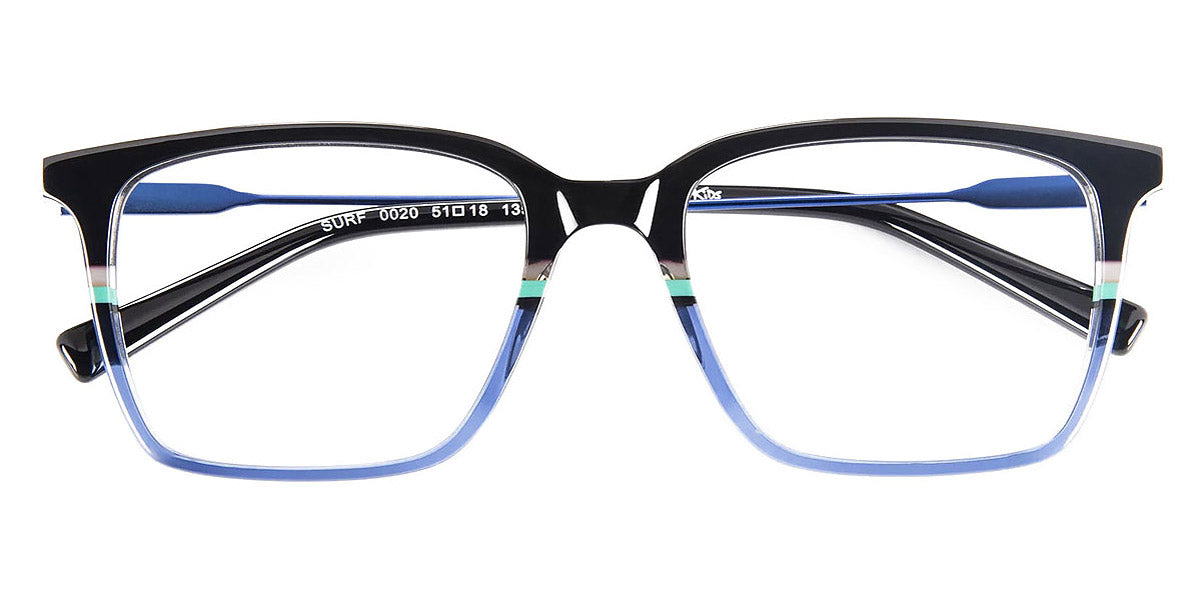 J.F. Rey® Surf JFR Surf 0020 51 - 0020 Black/Turquoise Eyeglasses