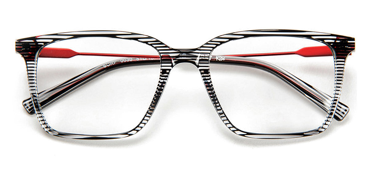 J.F. Rey® Surf JFR Surf 0030 51 - 0030 Stripes Black/Red Eyeglasses