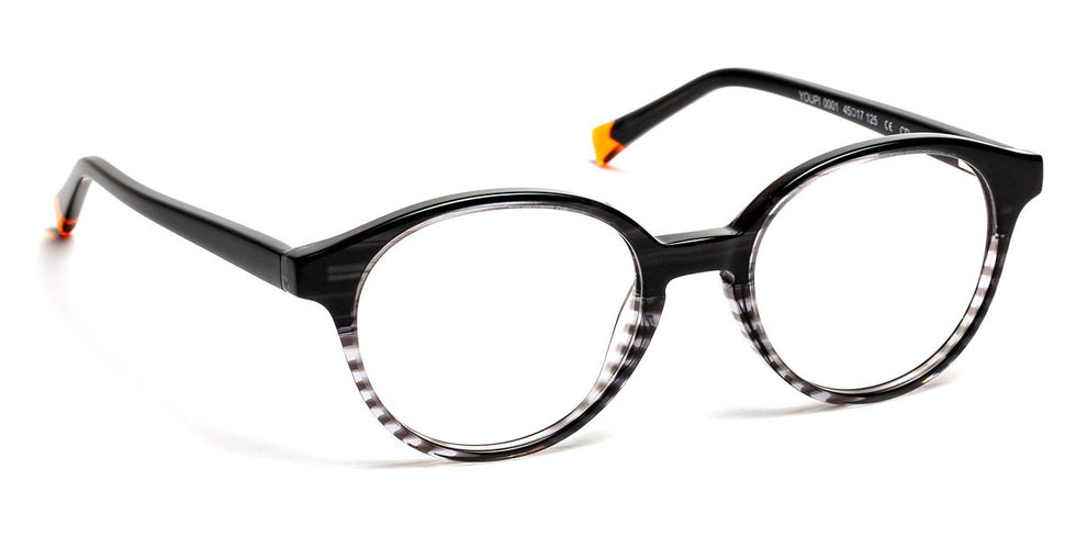J.F. Rey® Youpi JFR Youpi 0001 45 - 0001 Gradient Black Gray/Orange Eyeglasses