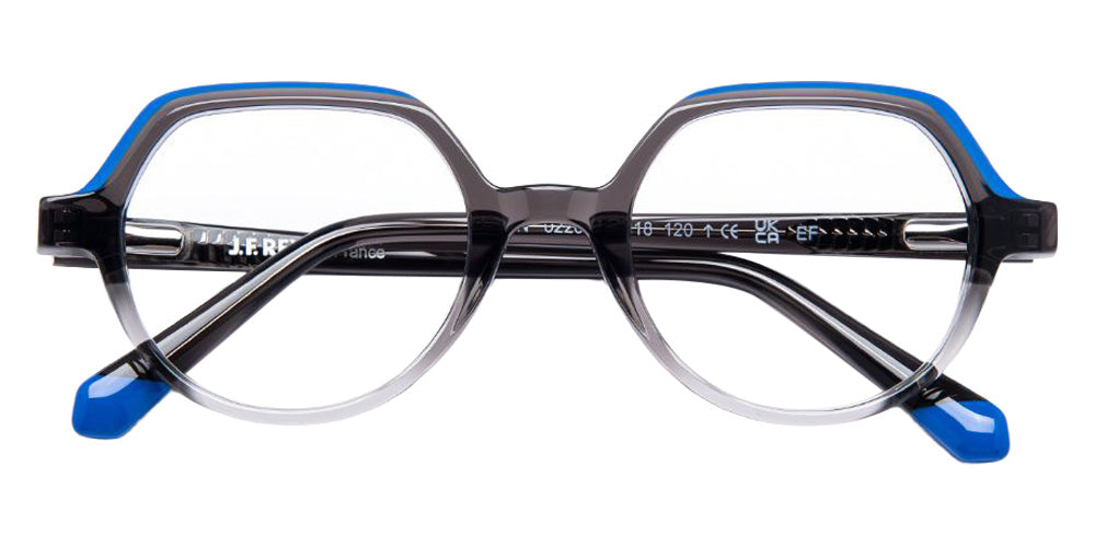 J.F. Rey® Leon Round Eyeglasses - Gradient Gray/Blue