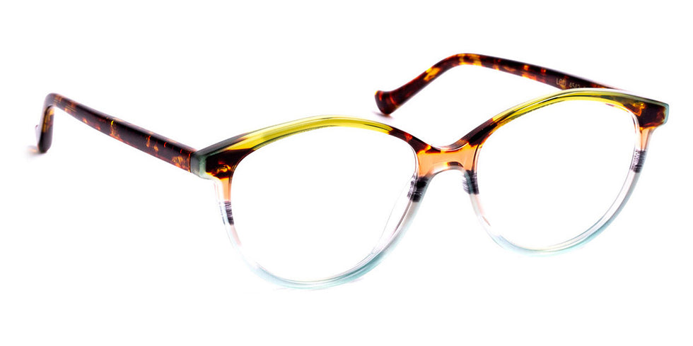 J.F. Rey® Lou JFR Lou 4542 51 - 4542 Demi Khaki Multilayer/Sweet Green Eyeglasses
