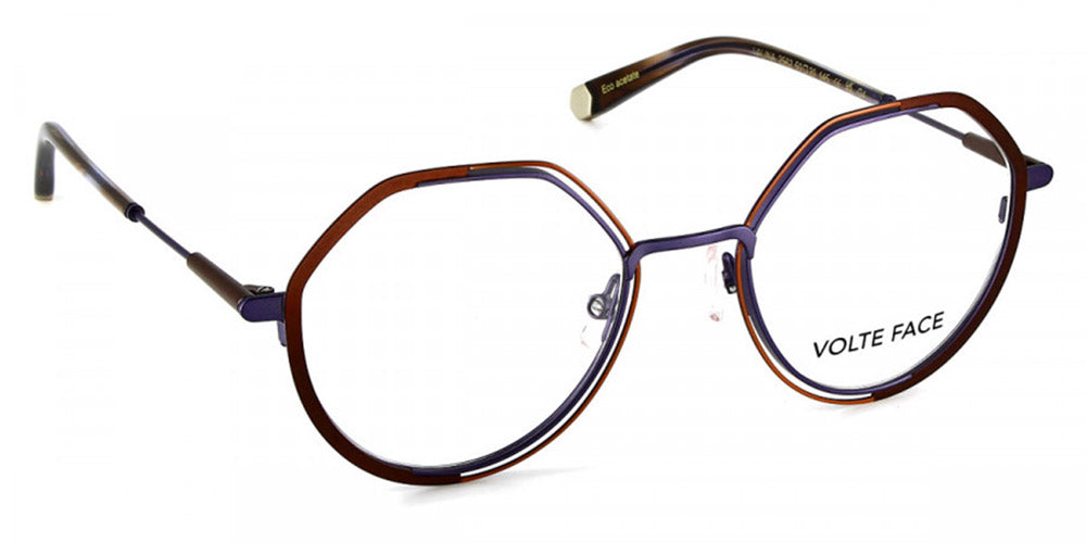 J.F. Rey® Valina JFR Valina 2562 50 - 2562 Brn/Blue/Copper Eyeglasses