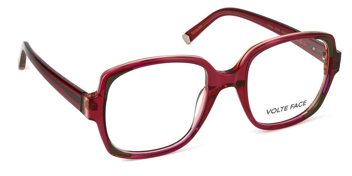 J.F. Rey® Virna JFR Virna 3243 52 - 3243 Red/Khaki Eyeglasses