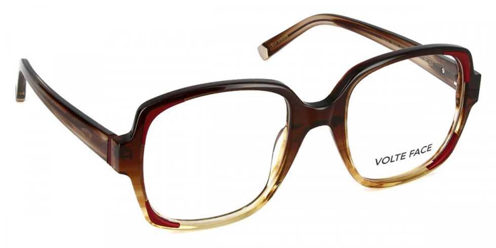 J.F. Rey® Virna JFR Virna 9035 52 - 9035 Gradient Brown/Cherry Eyeglasses