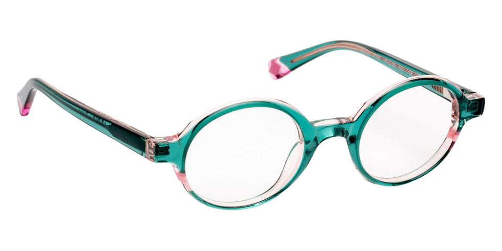 J.F. Rey® Nova Round Eyeglasses - Green/Pink