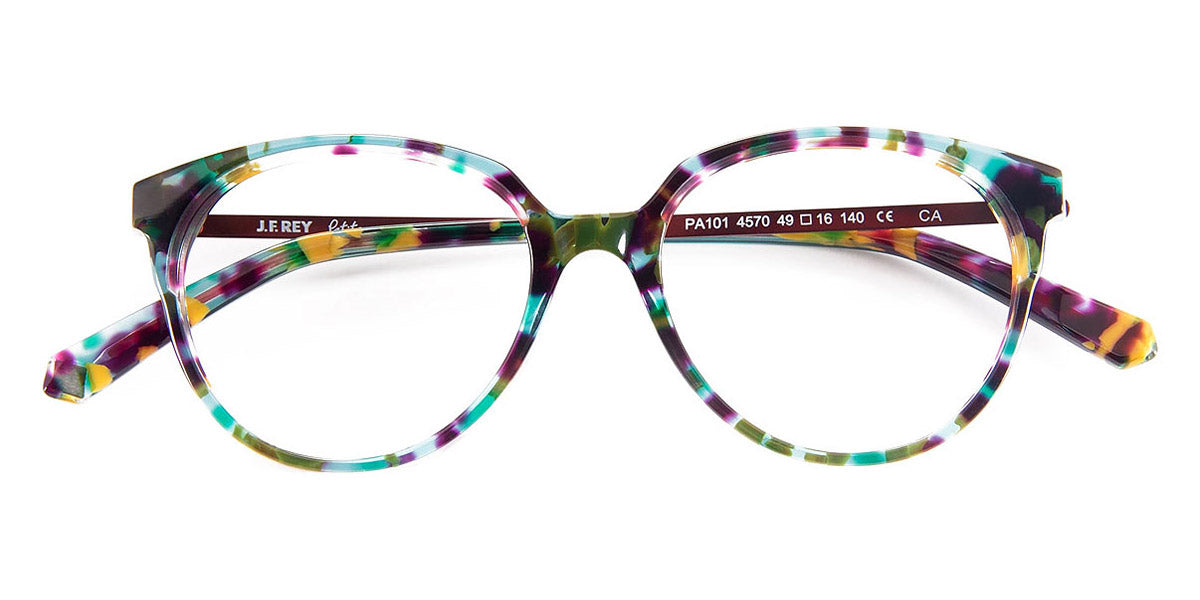 J.F. Rey® PA101 JFR PA101 4570 49 - 4570 Demi Green/Cherry/Purple Eyeglasses