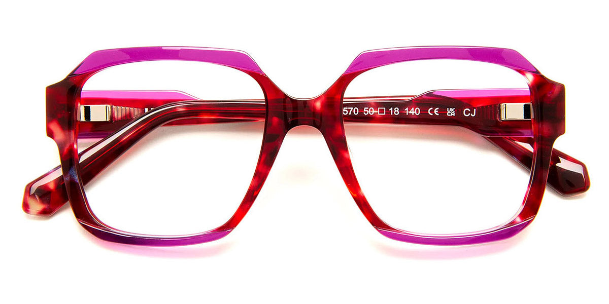 J.F. Rey® PA105 JFR PA105 3570 50 - 3570 Red/Purple Eyeglasses