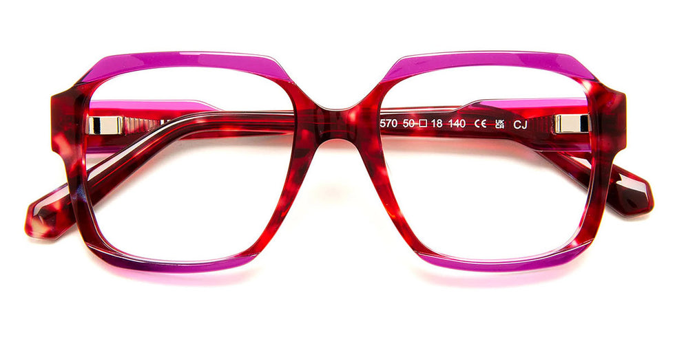 J.F. Rey® PA105 JFR PA105 3570 50 - 3570 Red/Purple Eyeglasses