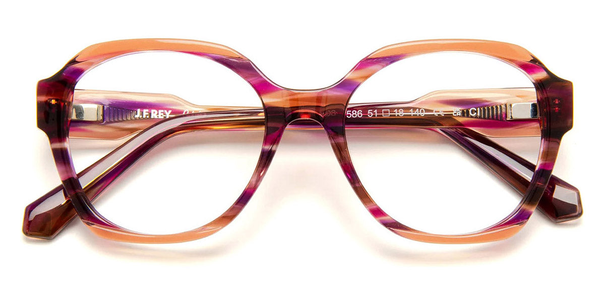 J.F. Rey® PA106 JFR PA106 7586 51 - 7586 Plum/Brown Eyeglasses