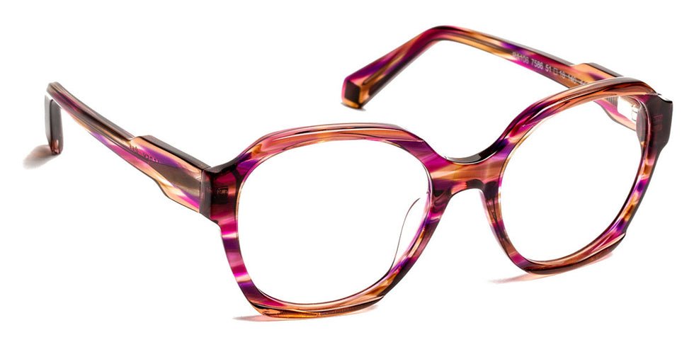 J.F. Rey® PA106 JFR PA106 7586 51 - 7586 Plum/Brown Eyeglasses