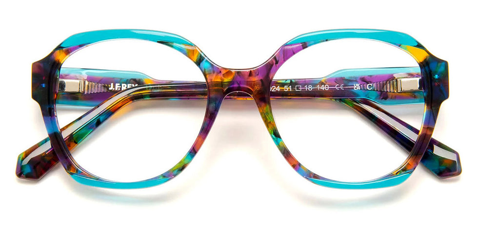 J.F. Rey® PA106 JFR PA106 9924 51 - 9924 Demi/Turquoise Eyeglasses