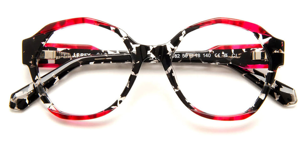 J.F. Rey® PA107 JFR PA107 0182 50 - 0182 Panther Black/Pink Eyeglasses