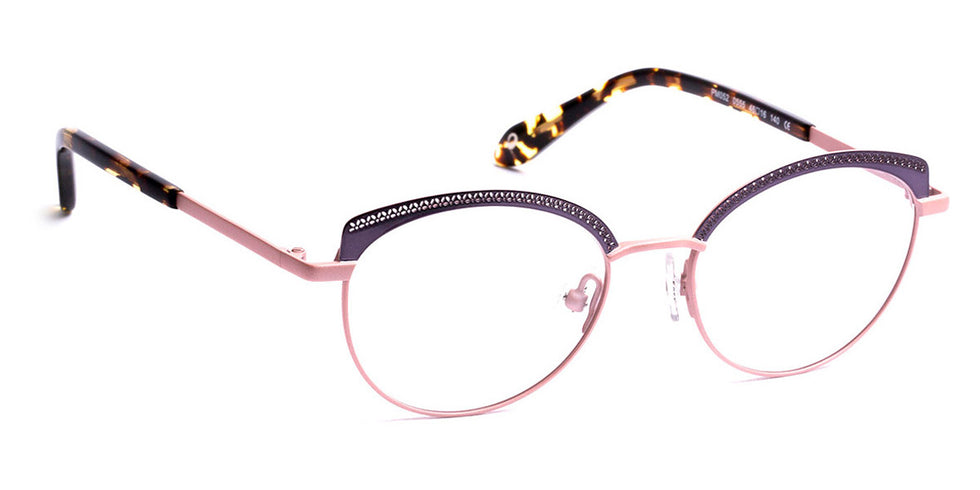 J.F. Rey® PM052 JFR PM052 0555 46 - 0555 Shiny Gun/Satin Pink Eyeglasses