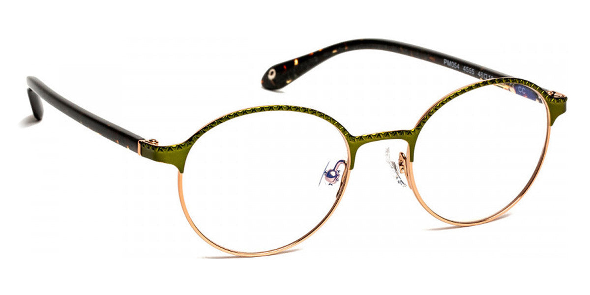 J.F. Rey® PM054 JFR PM054 4555 46 - 4555 Khaki/Shiny Pink Gold Eyeglasses
