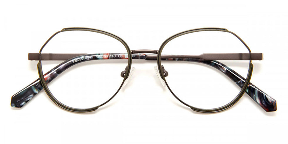 J.F. Rey® PM090 JFR PM090 0945 48 - 0945 Dark Gun/Khaki/Black Eyeglasses