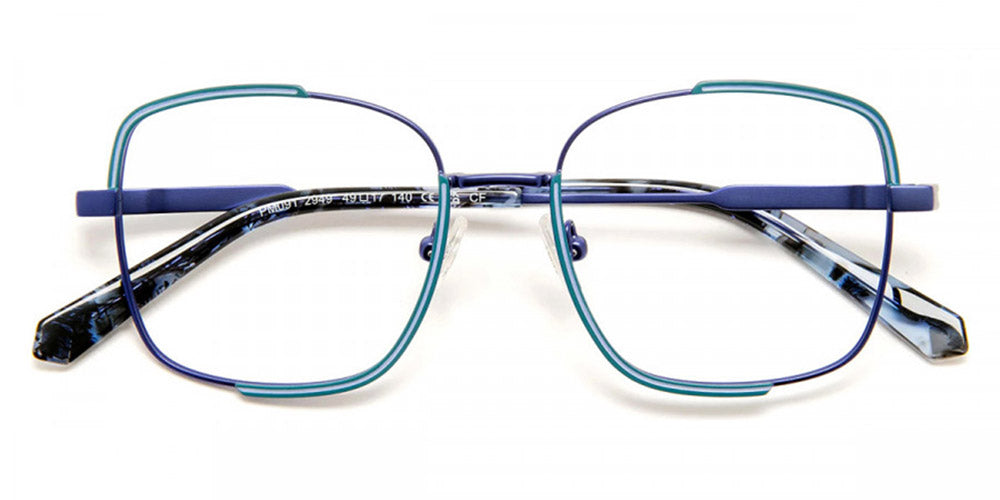 J.F. Rey® PM091 JFR PM091 2949 49 - 2949 Navy/Duck Blue/Light Blue Eyeglasses