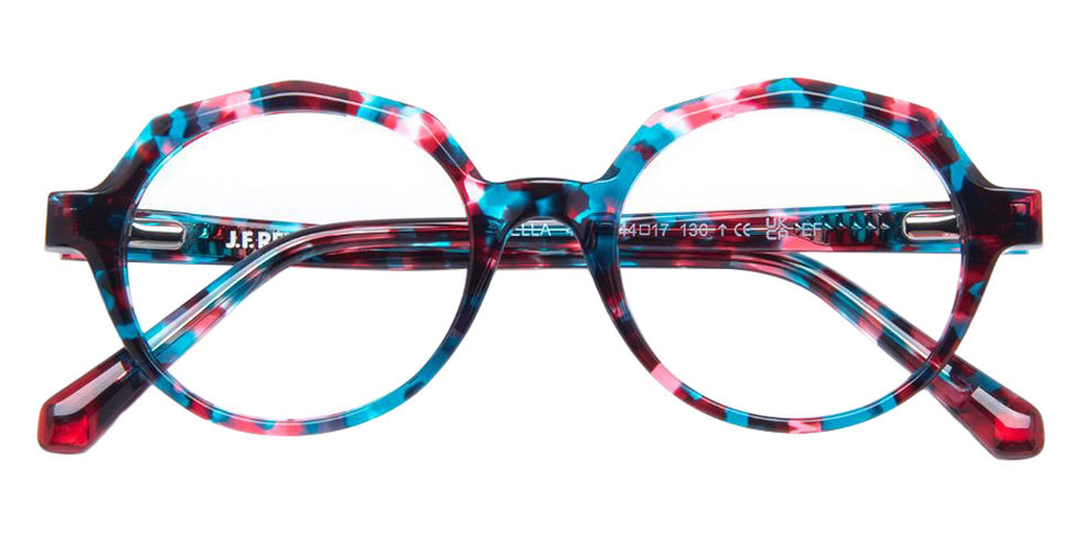 J.F. Rey® Stella Round Eyeglasses - Tortoiseshell Green/Red