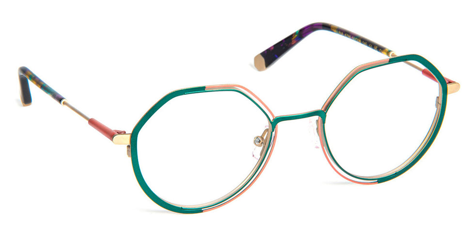 J.F. Rey® Valina JFR Valina 4786 50 - 4786 Green/Pink/Gold Eyeglasses