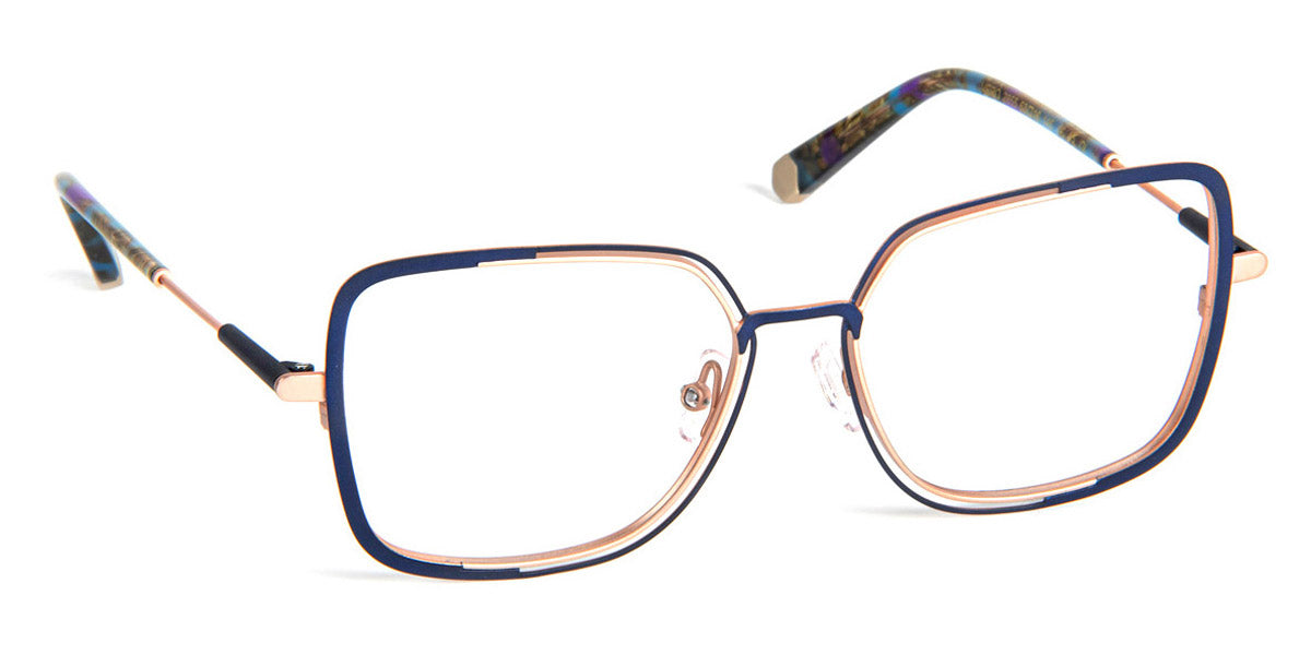 J.F. Rey® Vero JFR Vero 2855 53 - 2855 Navy/Gold Eyeglasses