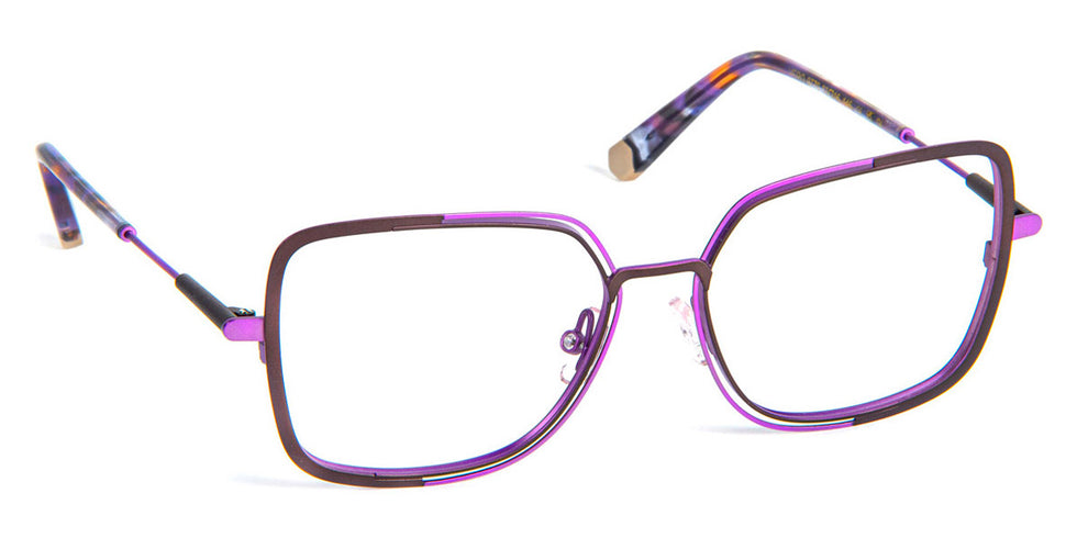 J.F. Rey® Vero JFR Vero 9770 53 - 9770 Brown/Purple Eyeglasses