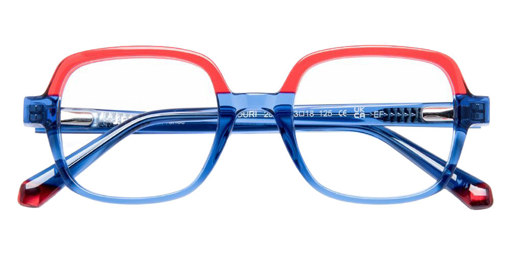 J.F. Rey® Youri Square Eyeglasses - Blue/Red