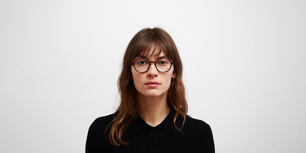 Mykita® JOJO MYK JOJO C126 Burgundy/Silk Purple Broncco 47 - C126 Burgundy/Silk Purple Broncco Eyeglasses