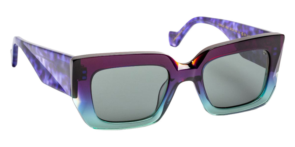 J.F. Rey® Camille Sunglasses - 8542 - Purple/Green Gradient