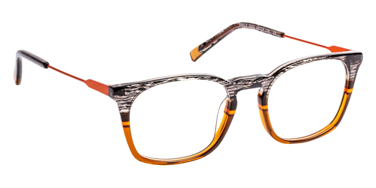 J.F. Rey® Smile Eyeglasses - 60 - Black/Orange