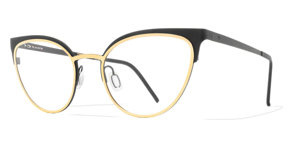 Blackfin® JUNIPER BAY BLF JUNIPER BAY 1051 51 - Black/Light Gold Eyeglasses