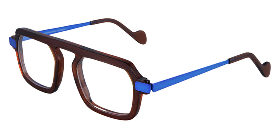 NaoNed® Kab Korzh NAO Kab Korzh 70M 50 - 70M Brown/Fluorescent Dark Blue Eyeglasses