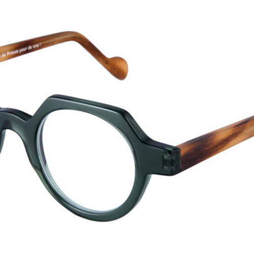 NaoNed® Kernouez NAO Kernouez 2238 43 - Vert Transparent / Corne Eyeglasses