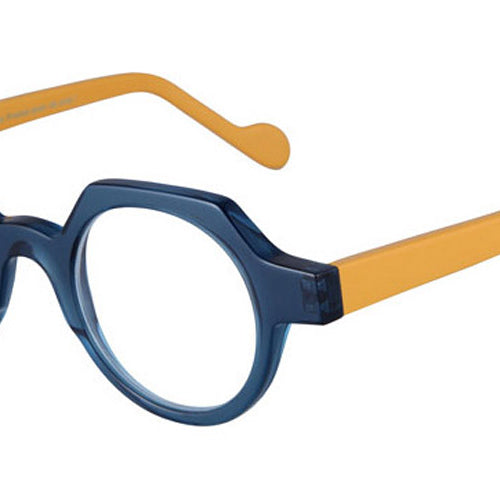 NaoNed® Kernouez NAO Kernouez 2343 43 - Transparent Teal / Solid Mustard Eyeglasses