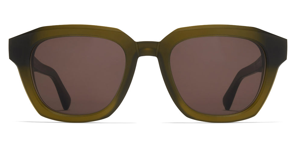 Mykita® KIENE MYK KIENE Chilled Raw Peridot/Silver / Brown Solid 50 - Chilled Raw Peridot/Silver / Brown Solid Sunglasses