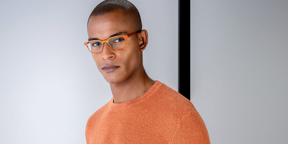 Blackfin® KODIAK BLF KODIAK 814 50 - Blackfin Black/Paprika Orange Eyeglasses