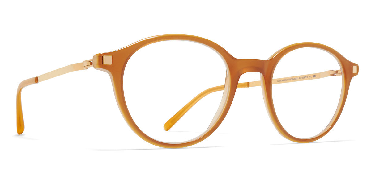 Mykita® KOLMAR MYK KOLMAR C99 Brown/Dark Brown/Glossy Gold 47 - C99 Brown/Dark Brown/Glossy Gold Eyeglasses