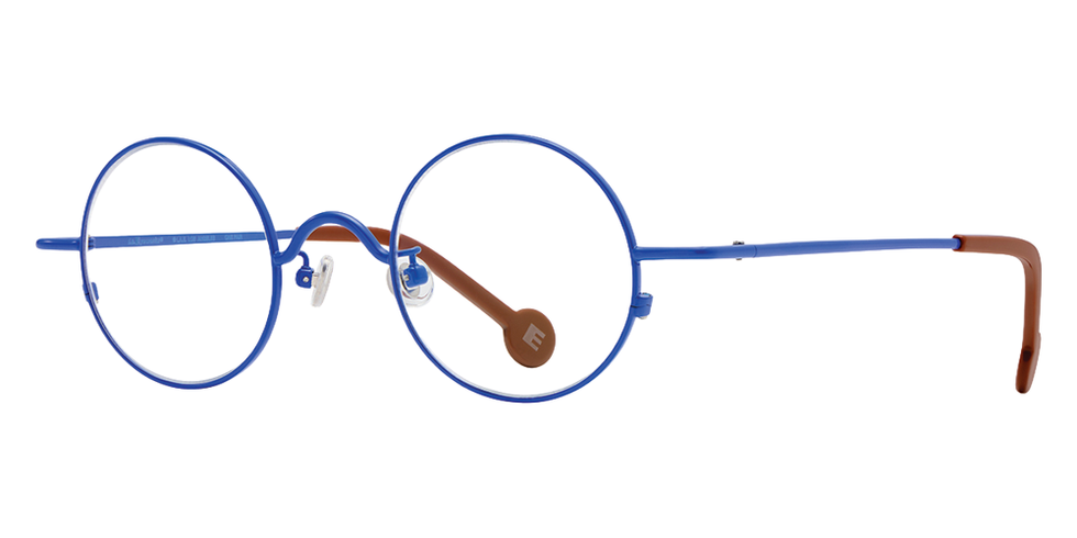 L.A. Eyeworks® Button Round Eyeglasses - 416 BIC Blue