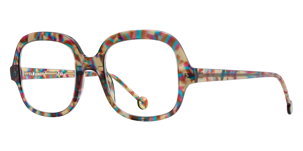 L.A. Eyeworks® Carmel Square Eyeglasses - 1010 Iridian