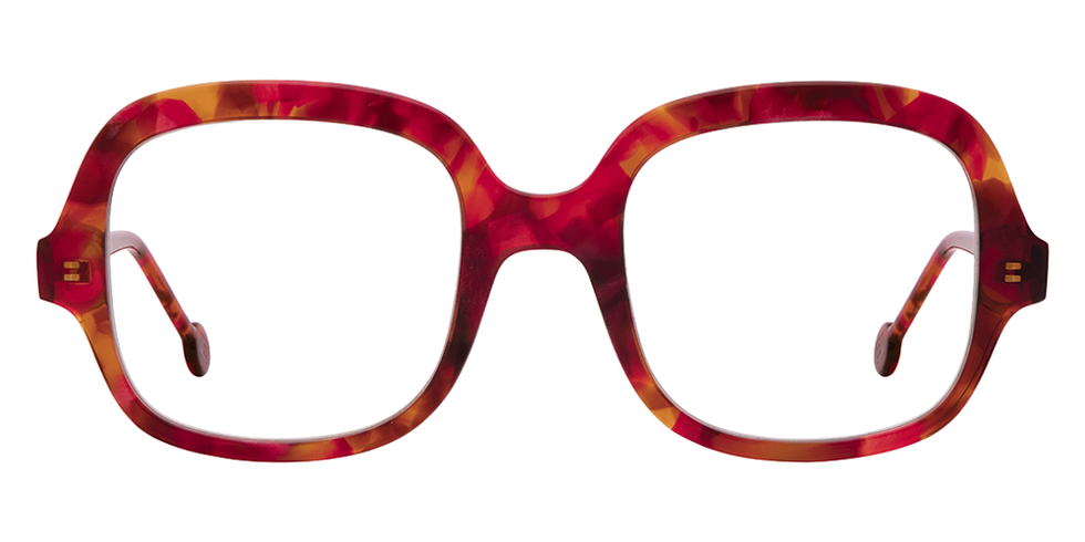 L.A. Eyeworks® Carmel Square Eyeglasses - 9216 Aperol Spitz