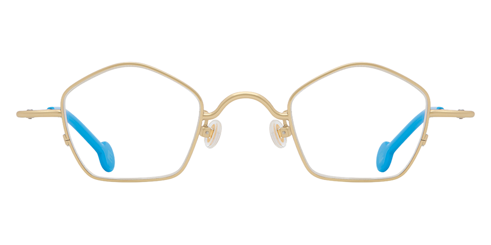 L.A. Eyeworks® Casoni Geometric Eyeglasses - 421 Shiny Gold