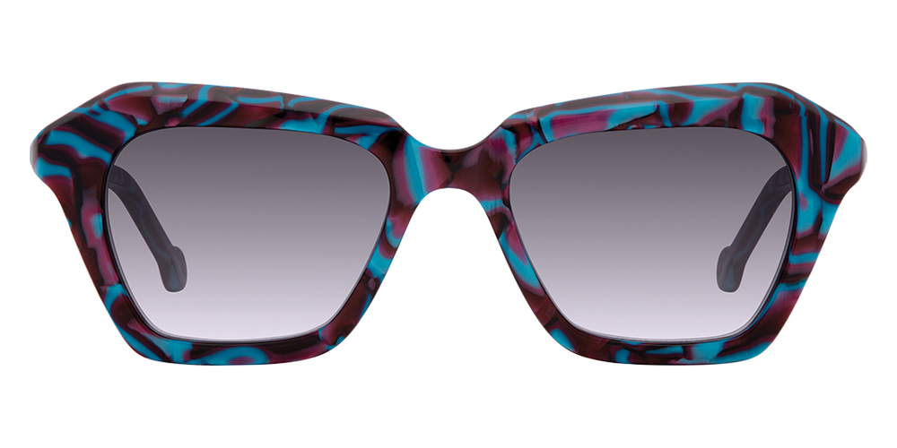 L.A. Eyeworks® Caspian Square Sunglasses - 9663 Moon Jelly