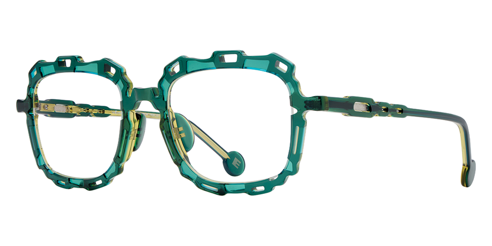 L.A. Eyeworks® Catena Square Eyeglasses - 299 Lemon Lime