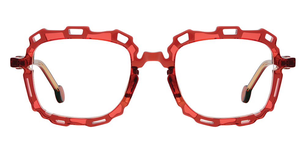 L.A. Eyeworks® Catena Square Eyeglasses - 735 Sinopia