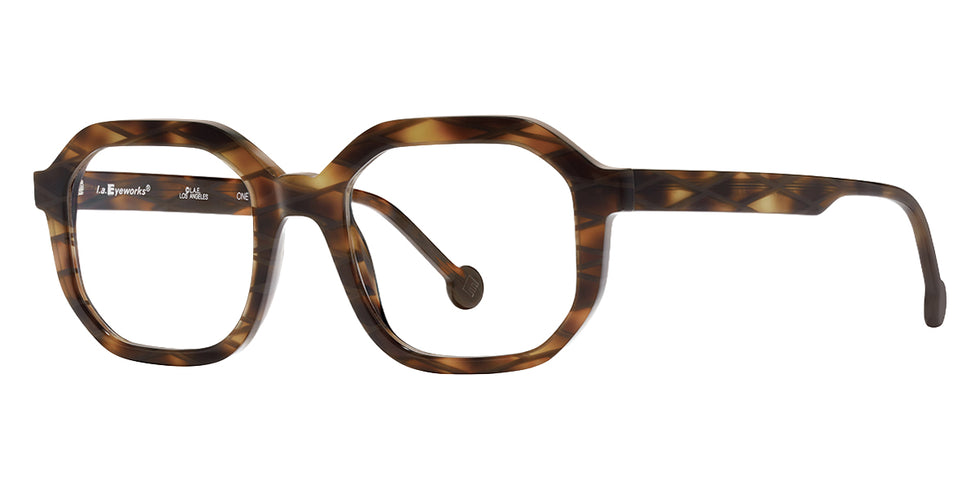 L.A.Eyeworks® Cofax Eyeglasses - 196 Molasses