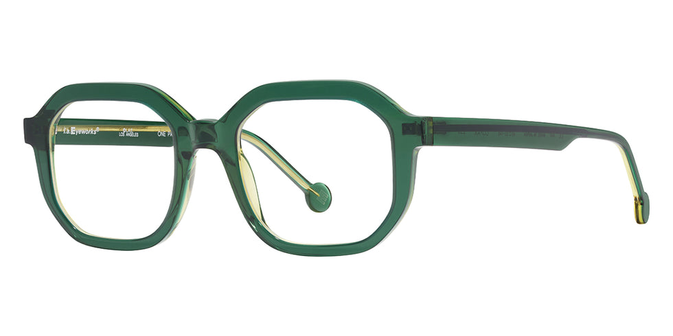 L.A.Eyeworks® Cofax Eyeglasses - 299 Lemon Lime